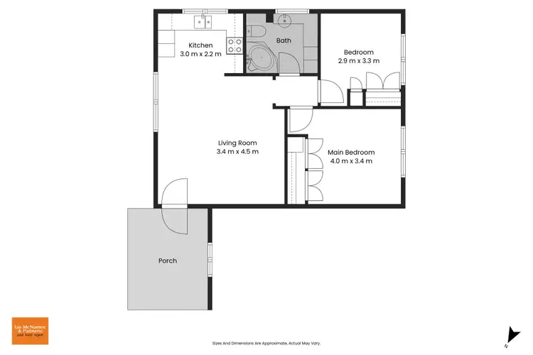 Floorplan of Homely unit listing, 9/90 Collett Street, Queanbeyan NSW 2620