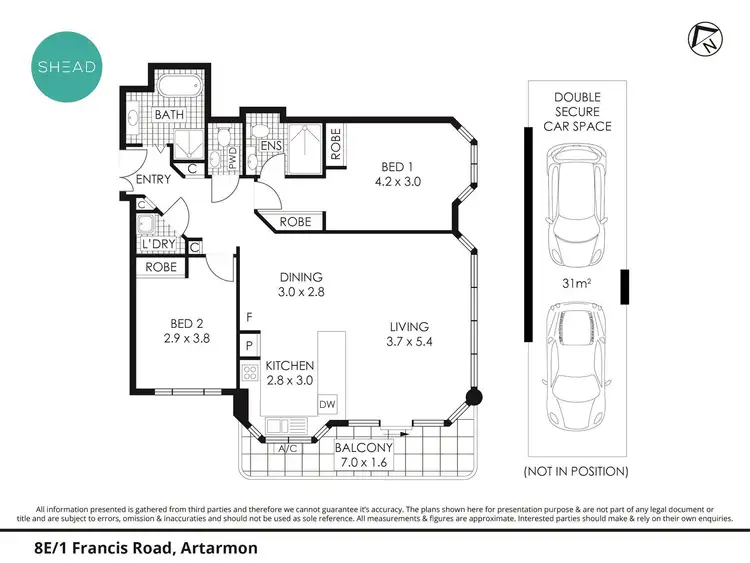 Floorplan of Homely apartment listing, 8E/1 Francis Road, Artarmon NSW 2064