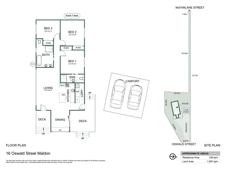 Floorplan of Homely house listing, 16 Oswald Street, Maldon VIC 3463