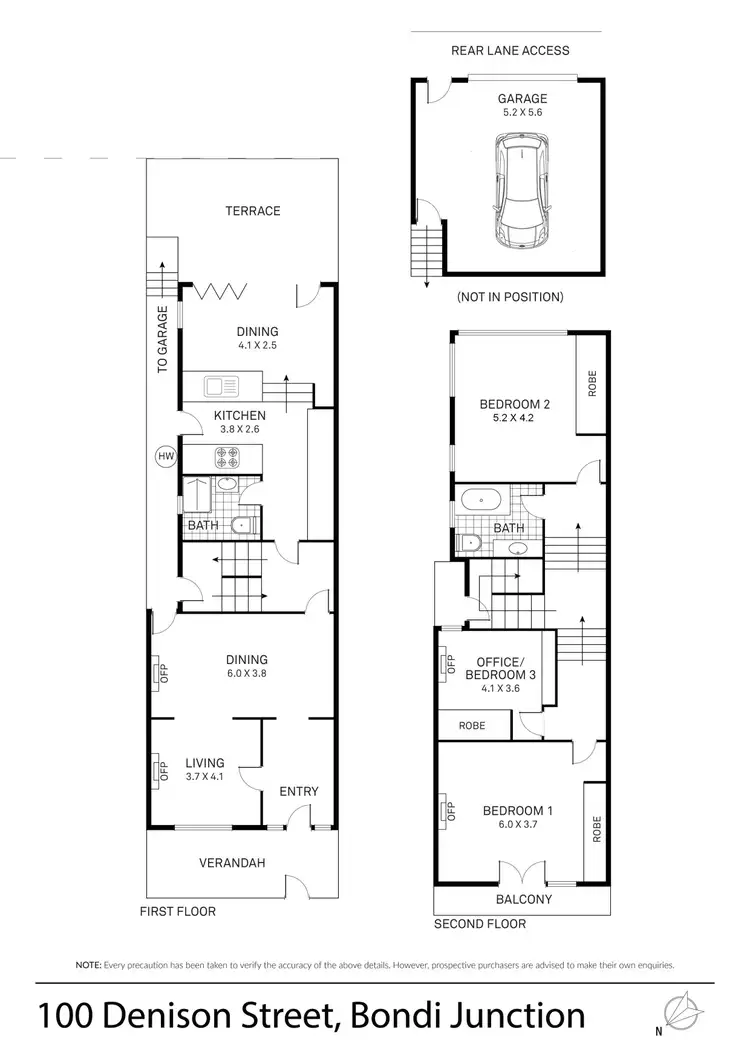 Floorplan of Homely house listing, 100 Denison Street, Bondi Junction NSW 2022