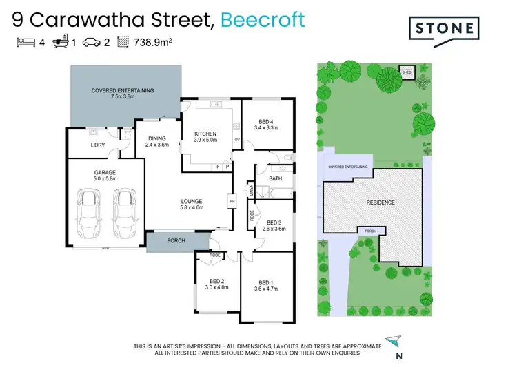 Floorplan of Homely house listing, 9 Carawatha Street, Beecroft NSW 2119