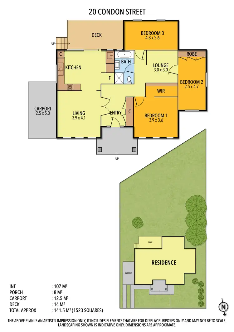 Floorplan of Homely house listing, 22 Condon Street, Kennington VIC 3550