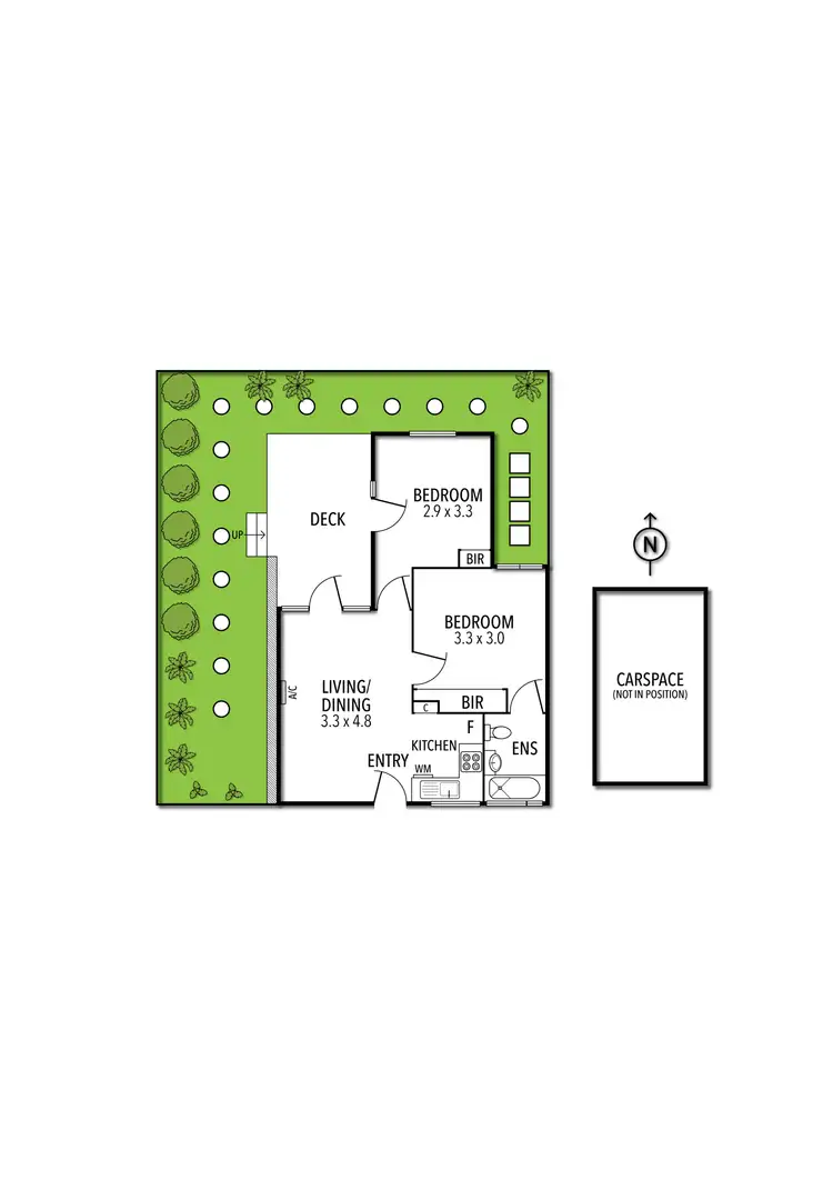 Floorplan of Homely apartment listing, 1/282 Barkly Street, Elwood VIC 3184