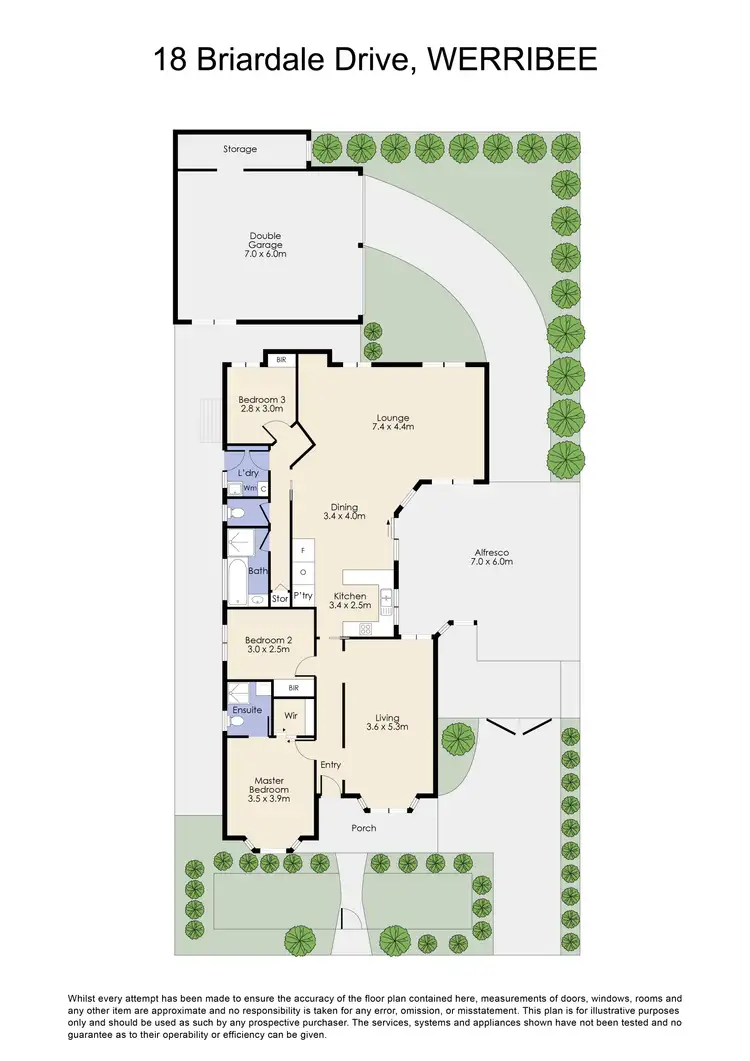Floorplan of Homely house listing, 18 Briardale Drive, Werribee VIC 3030