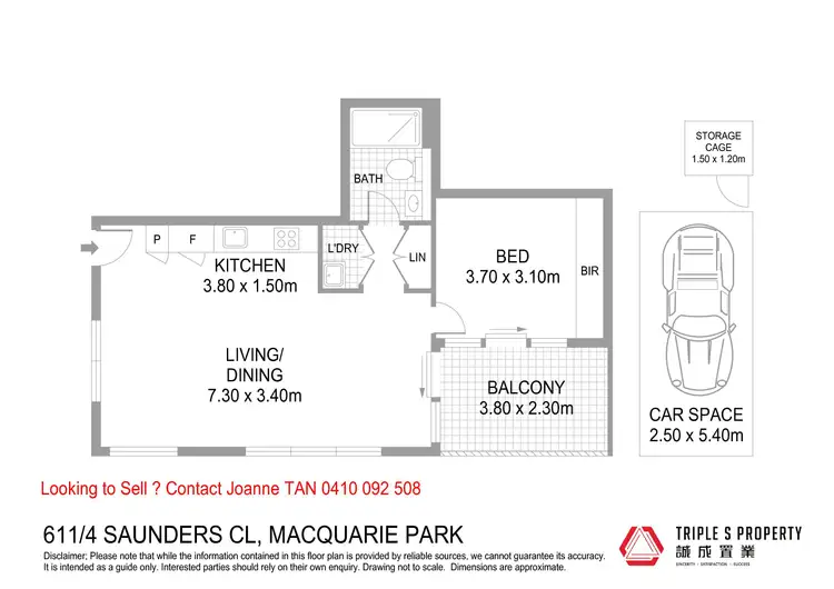 Floorplan of Homely apartment listing, 611/4 Saunders Close, Macquarie Park NSW 2113