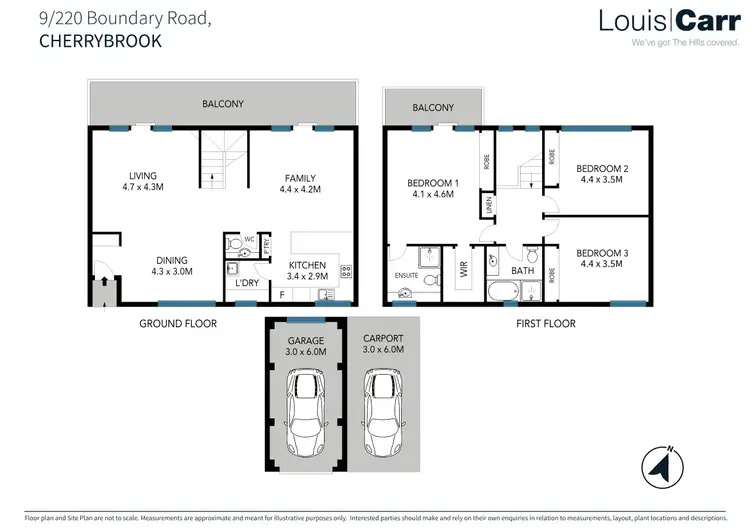 Floorplan of Homely townhouse listing, 9/220 Boundary Road, Cherrybrook NSW 2126