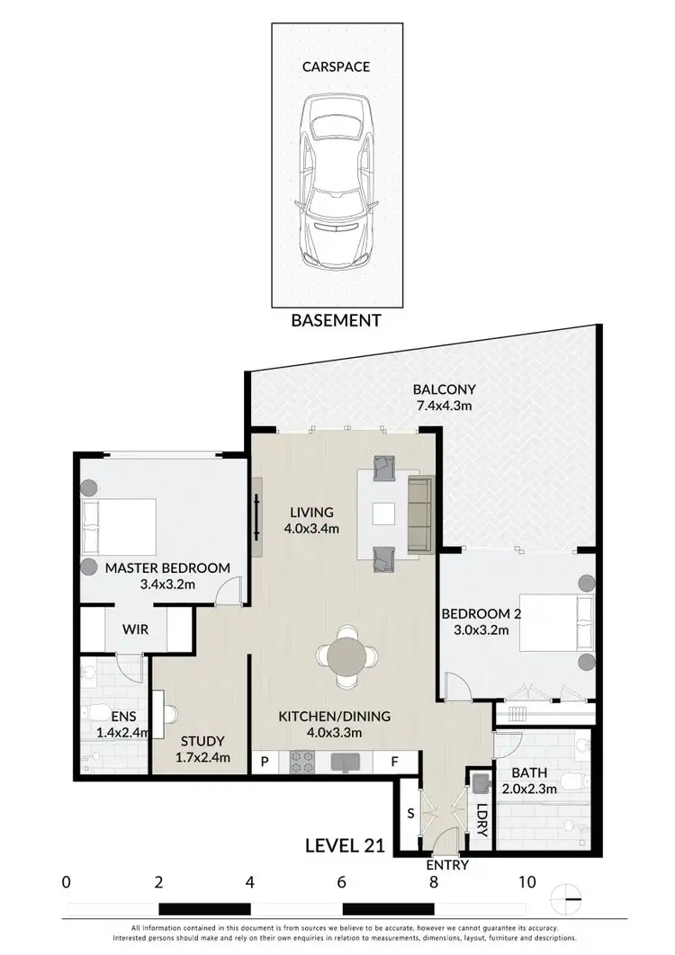 Floorplan of Homely apartment listing, 2101/88 Church Street, Parramatta NSW 2150