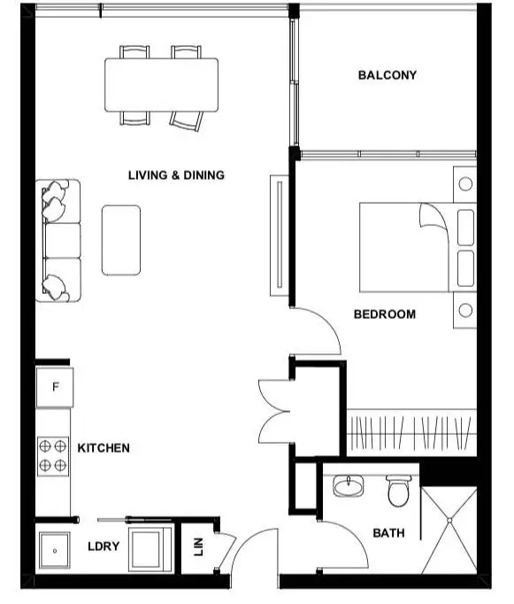 Floorplan of Homely apartment listing, 242/84 Epsom Road, Zetland NSW 2017