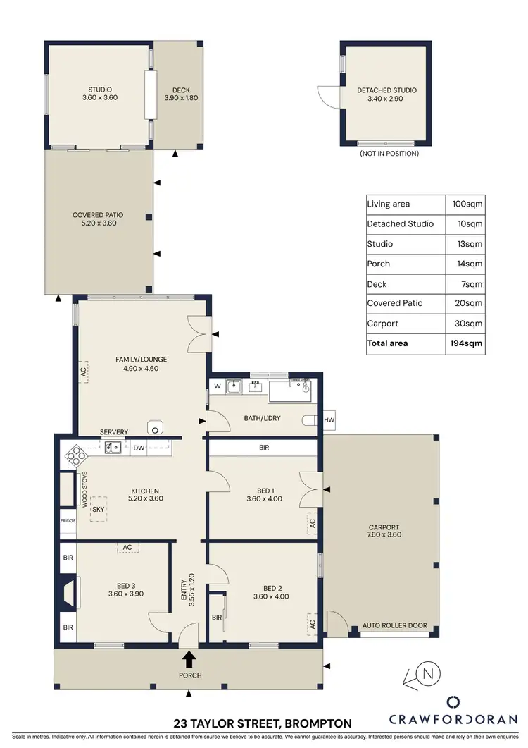 Floorplan of Homely house listing, 23 Taylor Street, Brompton SA 5007