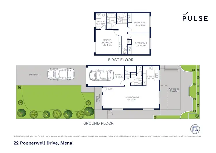 Floorplan of Homely house listing, 22 Popperwell Drive, Menai NSW 2234
