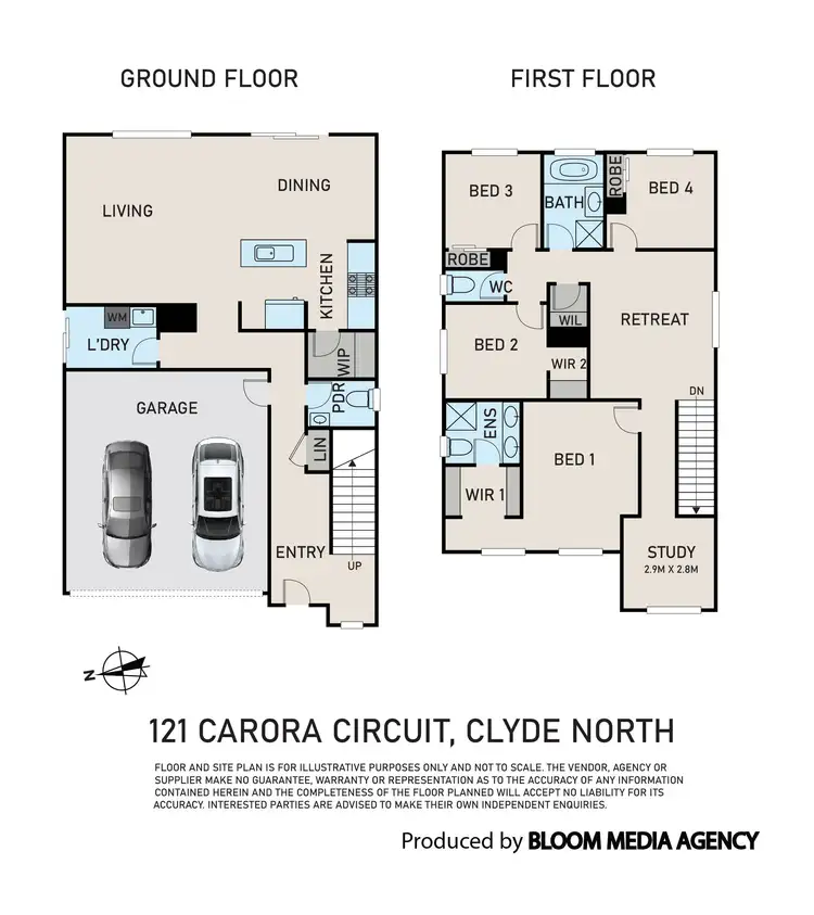 Floorplan of Homely house listing, 121 Carora Circuit, Clyde North VIC 3978