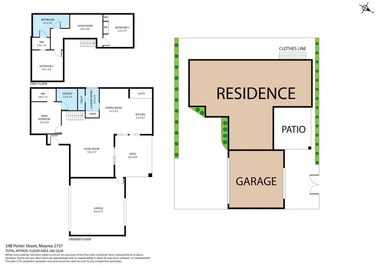 Floorplan of Homely house listing, 34B Porter Street, Moama NSW 2731