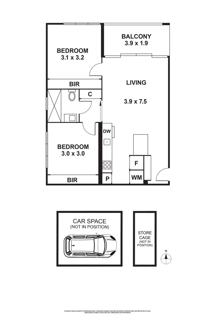 Floorplan of Homely apartment listing, 201/176 Argyle Street, Fitzroy VIC 3065