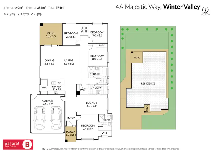 Floorplan of Homely house listing, 4A Majestic Way, Winter Valley VIC 3358