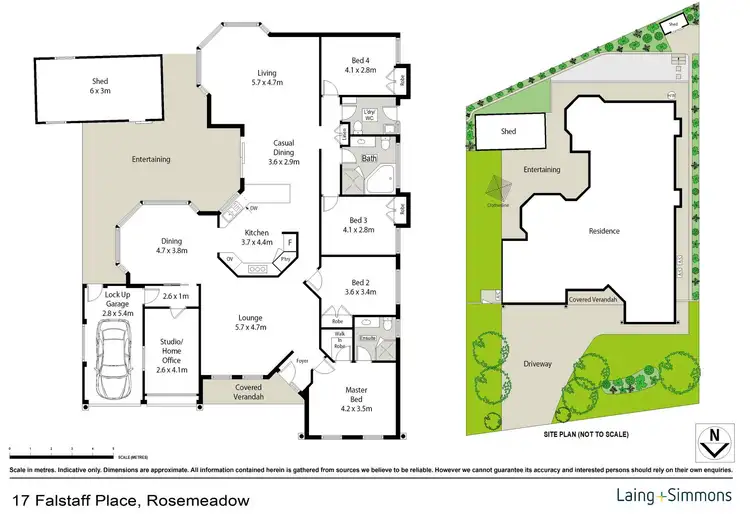 Floorplan of Homely house listing, 17 Falstaff Place, Rosemeadow NSW 2560