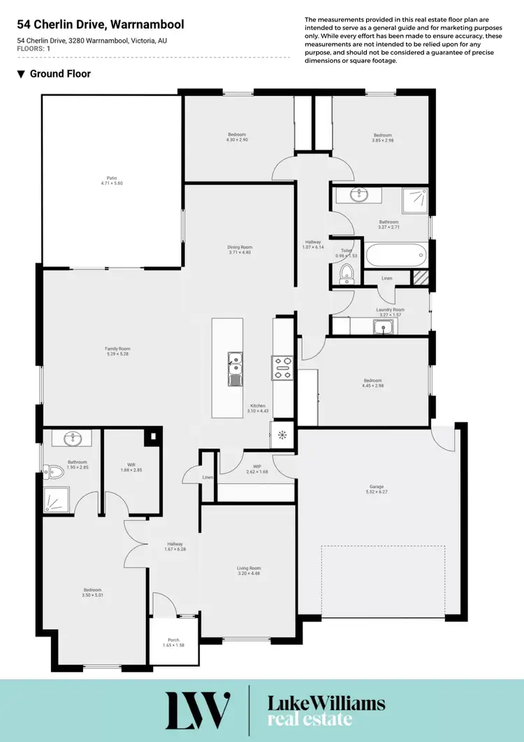 Floorplan of Homely house listing, 54 Cherlin Drive, Warrnambool VIC 3280