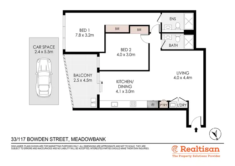 Floorplan of Homely unit listing, 33/117-119 Bowden Street, Meadowbank NSW 2114