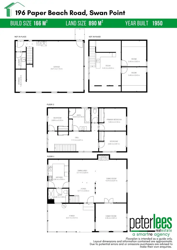 Floorplan of Homely house listing, 196 Paper Beach Road, Swan Point TAS 7275