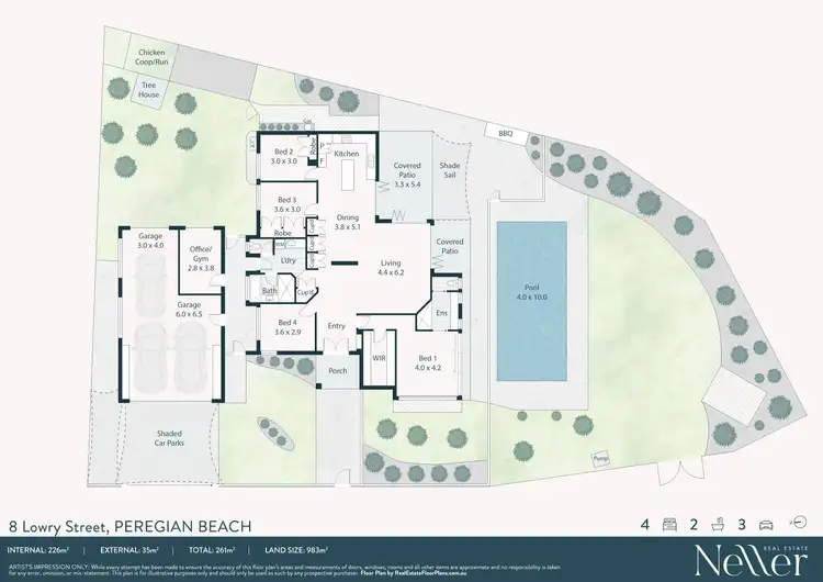 Floorplan of Homely house listing, 8 Lowry Street, Peregian Beach QLD 4573