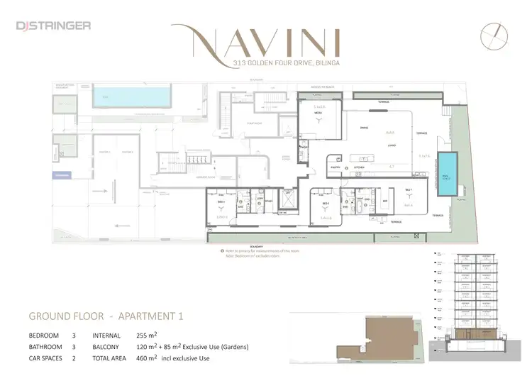 Floorplan of Homely apartment listing, 1/313 Golden Four Drive, Bilinga QLD 4225