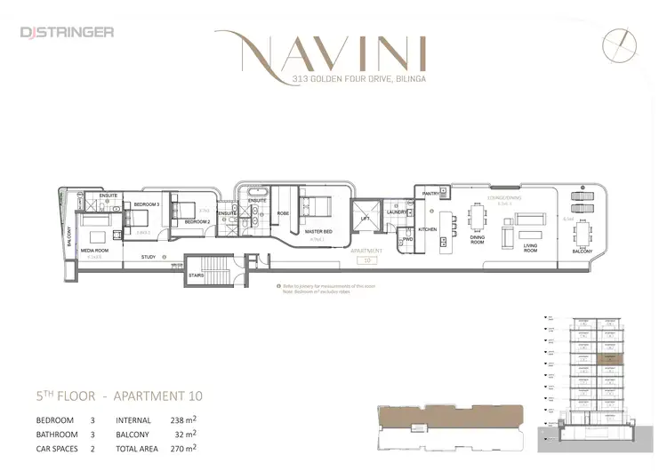 Floorplan of Homely apartment listing, 10/313 Golden Four Drive, Bilinga QLD 4225