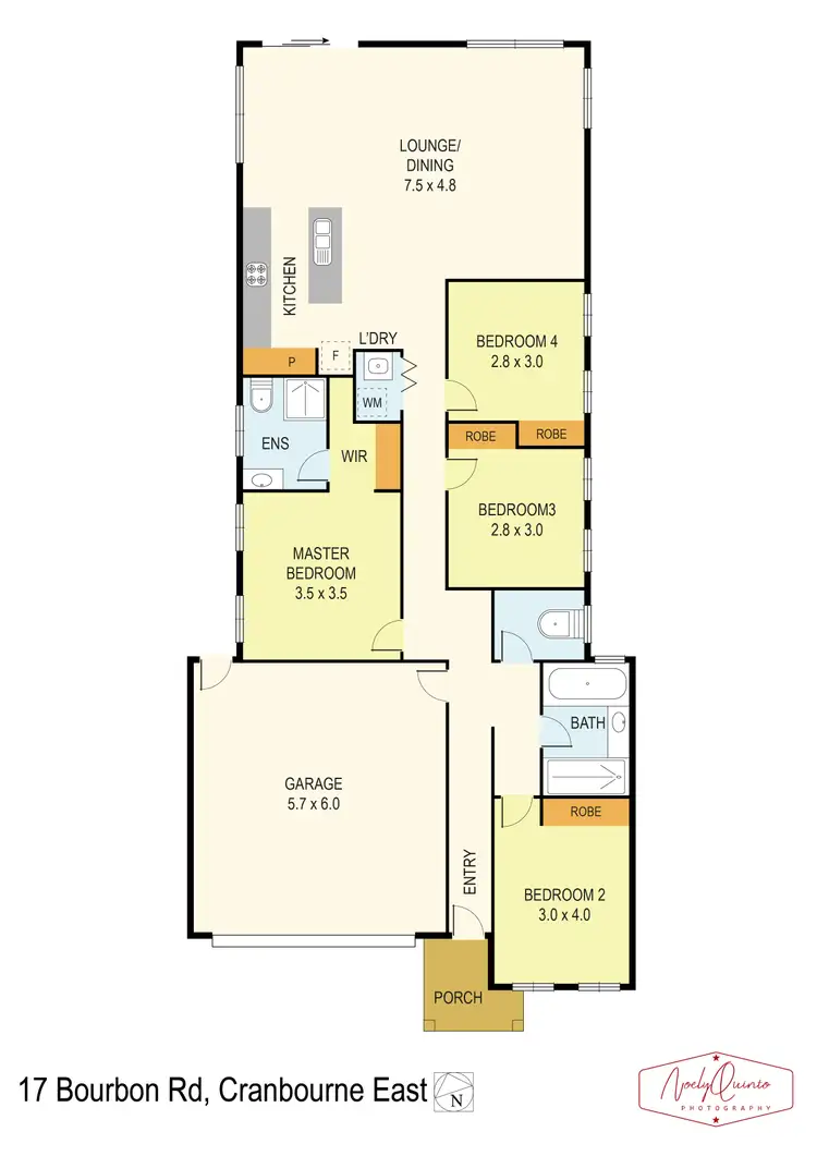 Floorplan of Homely house listing, 17 Bourbon Road, Cranbourne East VIC 3977