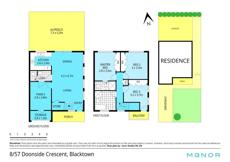 Floorplan of Homely townhouse listing, 8/57 Doonside Crescent, Blacktown NSW 2148
