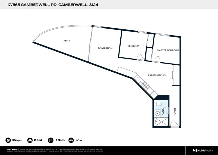 Floorplan of Homely unit listing, 17/565 Camberwell Road, Camberwell VIC 3124
