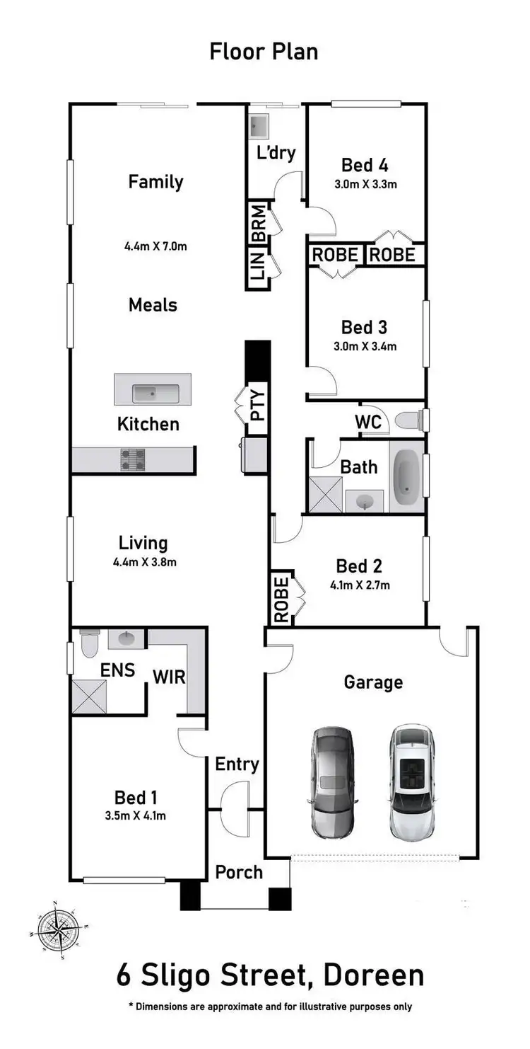 Floorplan of Homely house listing, 6 Sligo Street, Doreen VIC 3754
