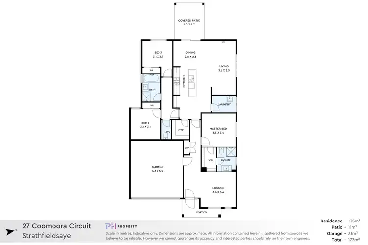 Floorplan of Homely house listing, 27 Coomoora Circuit, Strathfieldsaye VIC 3551