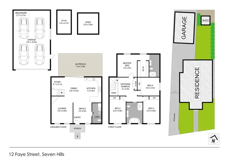 Floorplan of Homely house listing, 12 Faye Street, Seven Hills NSW 2147