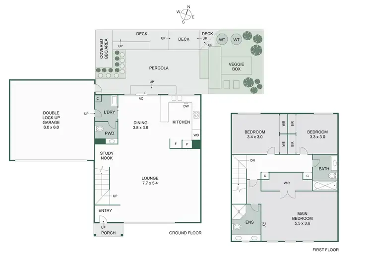 Floorplan of Homely townhouse listing, 3/393 Nepean Highway, Mordialloc VIC 3195