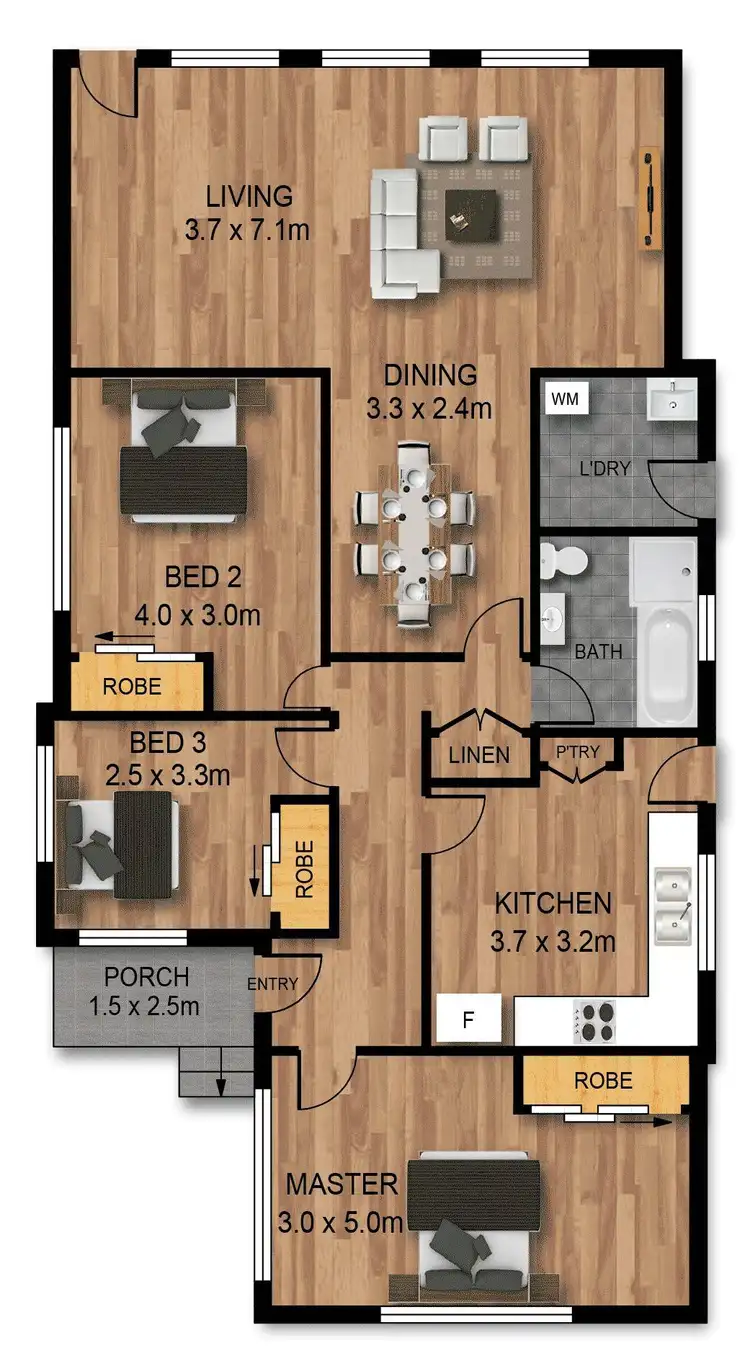 Floorplan of Homely house listing, 528 John Street, Rydalmere NSW 2116