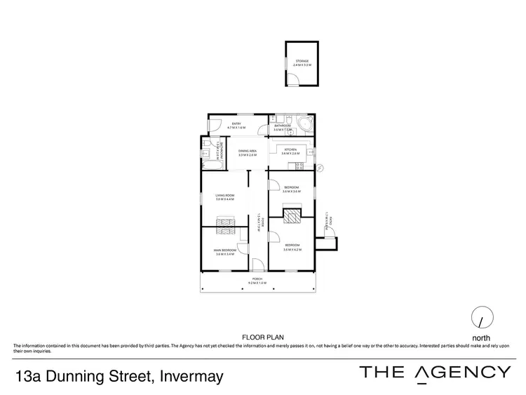 Floorplan of Homely house listing, 13A Dunning Street, Invermay TAS 7248