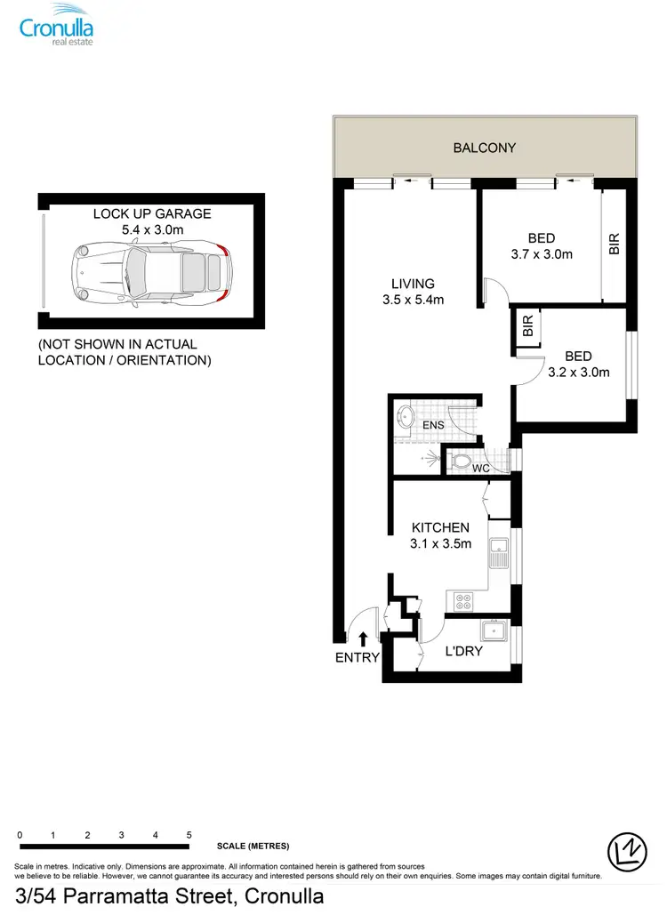 Floorplan of Homely apartment listing, 3/54-56 Parramatta Street, Cronulla NSW 2230