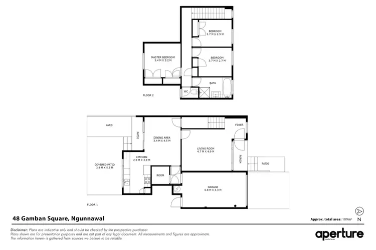 Floorplan of Homely house listing, 48 Gamban Square, Ngunnawal ACT 2913