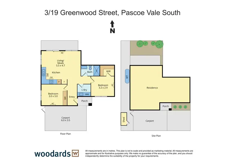 Floorplan of Homely unit listing, 3/19 Greenwood Street, Pascoe Vale South VIC 3044