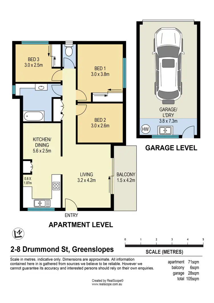 Floorplan of Homely unit listing, 2/8 Drummond Street, Greenslopes QLD 4120