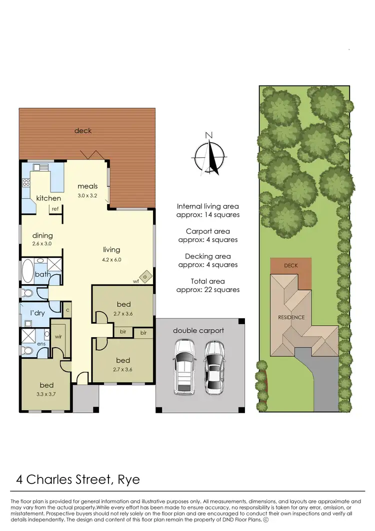 Floorplan of Homely house listing, 4 Charles Street, Rye VIC 3941