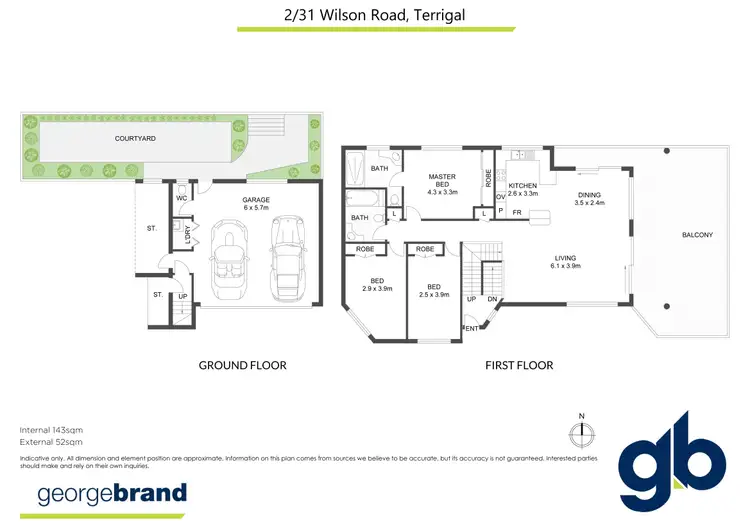 Floorplan of Homely townhouse listing, 2/31 Wilson Road, Terrigal NSW 2260
