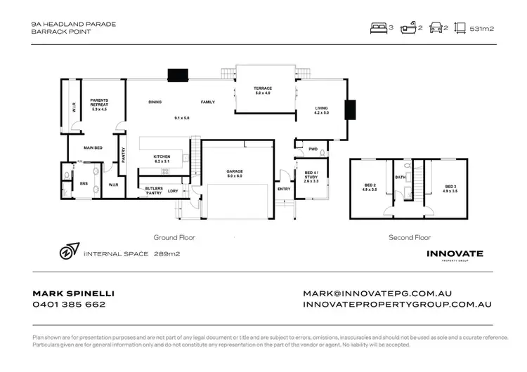 Floorplan of Homely house listing, 9a Headland Parade, Barrack Point NSW 2528