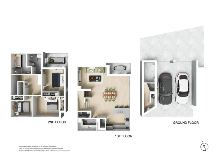 Floorplan of Homely townhouse listing, 2/7 Wando Grove, St Kilda East VIC 3183