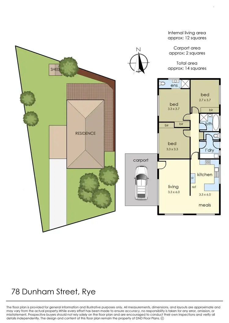 Floorplan of Homely house listing, 78 Dunham Street, Rye VIC 3941