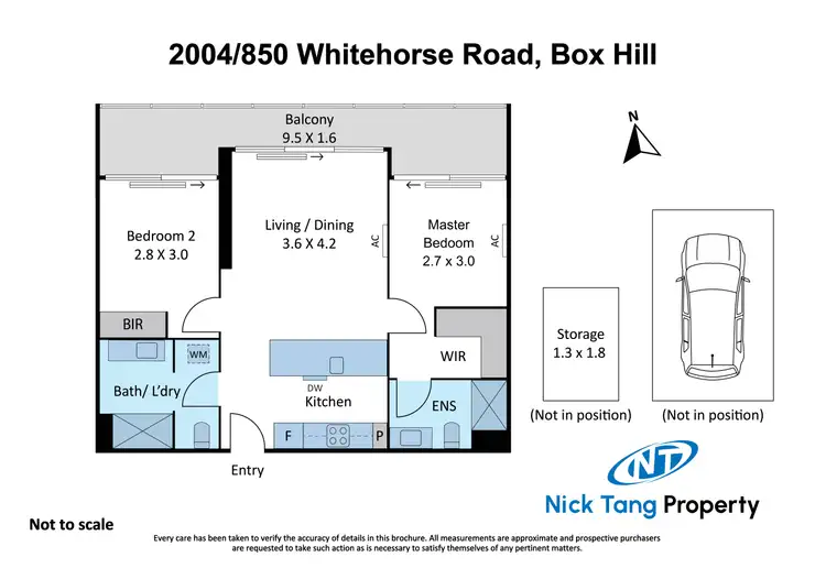 Floorplan of Homely apartment listing, 2004/850 Whitehorse Road, Box Hill VIC 3128