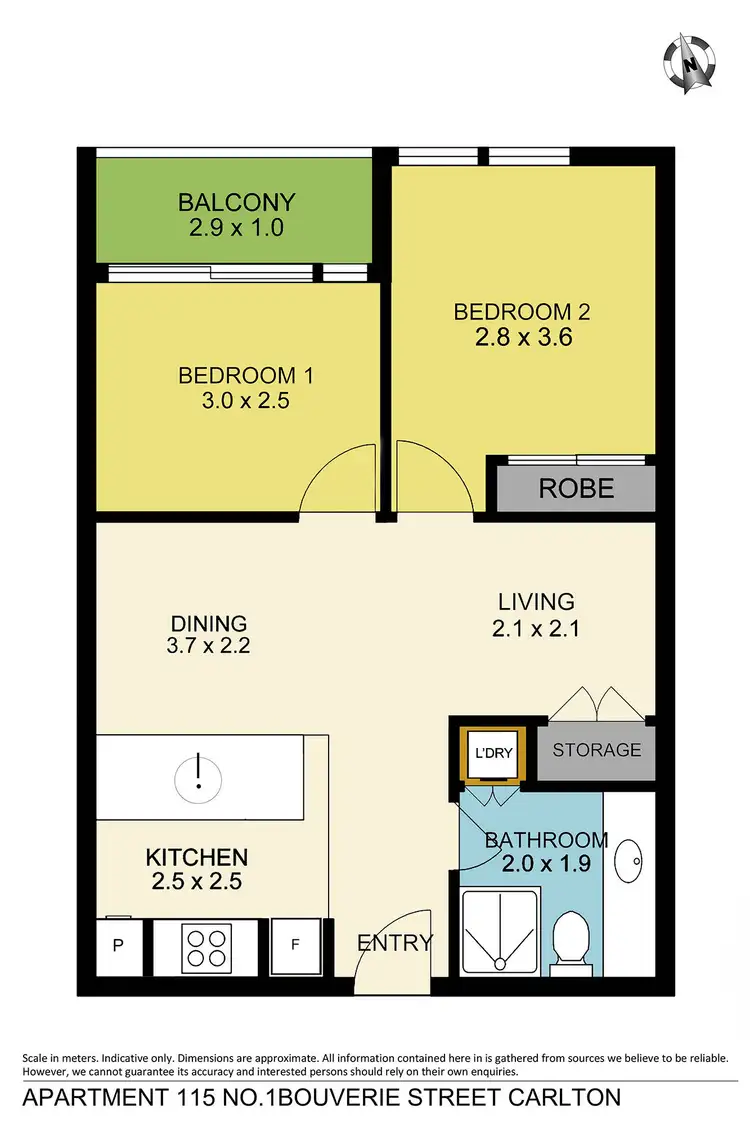 Floorplan of Homely apartment listing, 115/1-19 Bouverie Street, Carlton VIC 3053