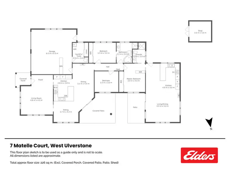Floorplan of Homely house listing, 7 Matelle Court, West Ulverstone TAS 7315