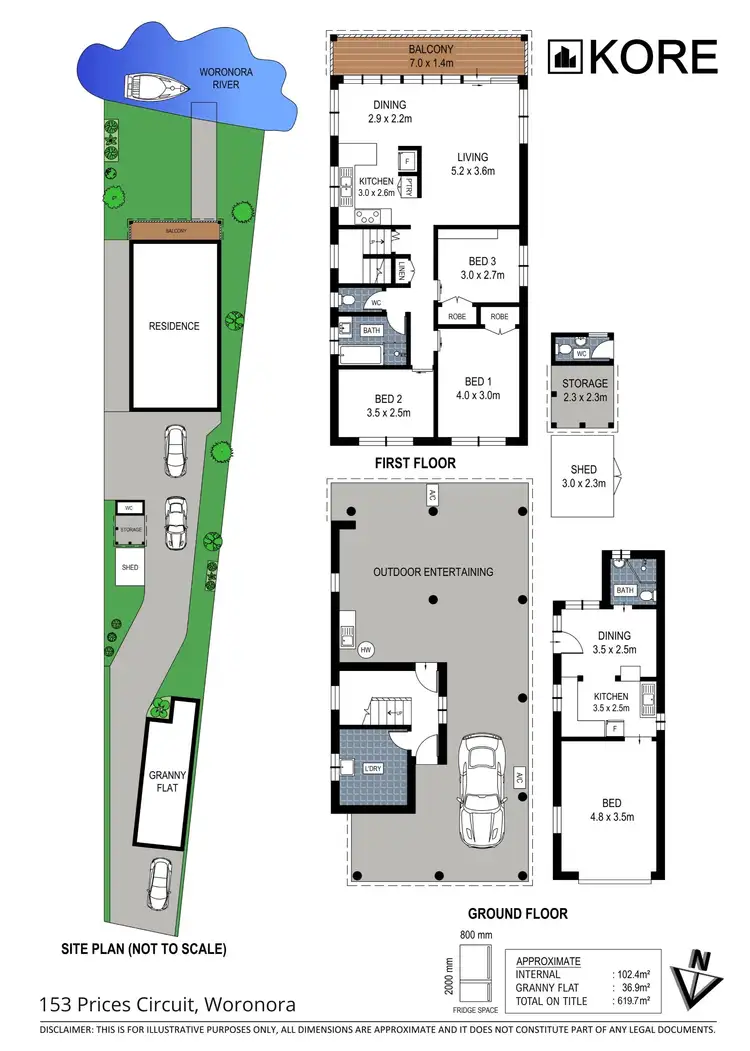 Floorplan of Homely house listing, 153 Prices Circuit, Woronora NSW 2232