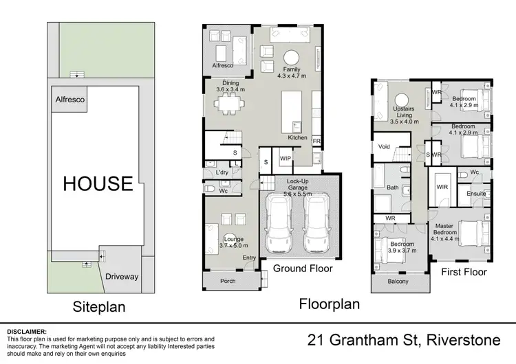 Floorplan of Homely house listing, 21 Grantham Street, Grantham Farm NSW 2765
