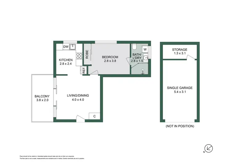 Floorplan of Homely apartment listing, 1/45 Clyde Street, St Kilda VIC 3182