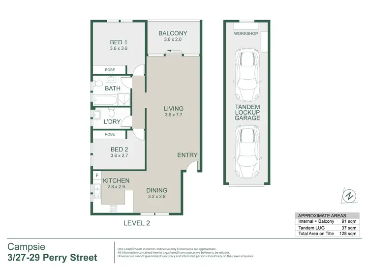 Floorplan of Homely apartment listing, 3/27-29 Perry Street, Campsie NSW 2194